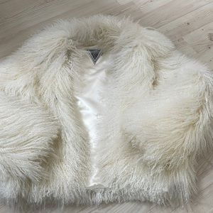Marvin Richardson Mongolian lamb coat